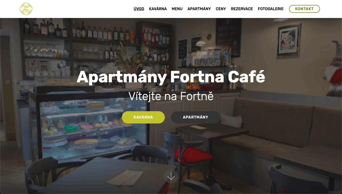 Fortna Café - Webové stránky