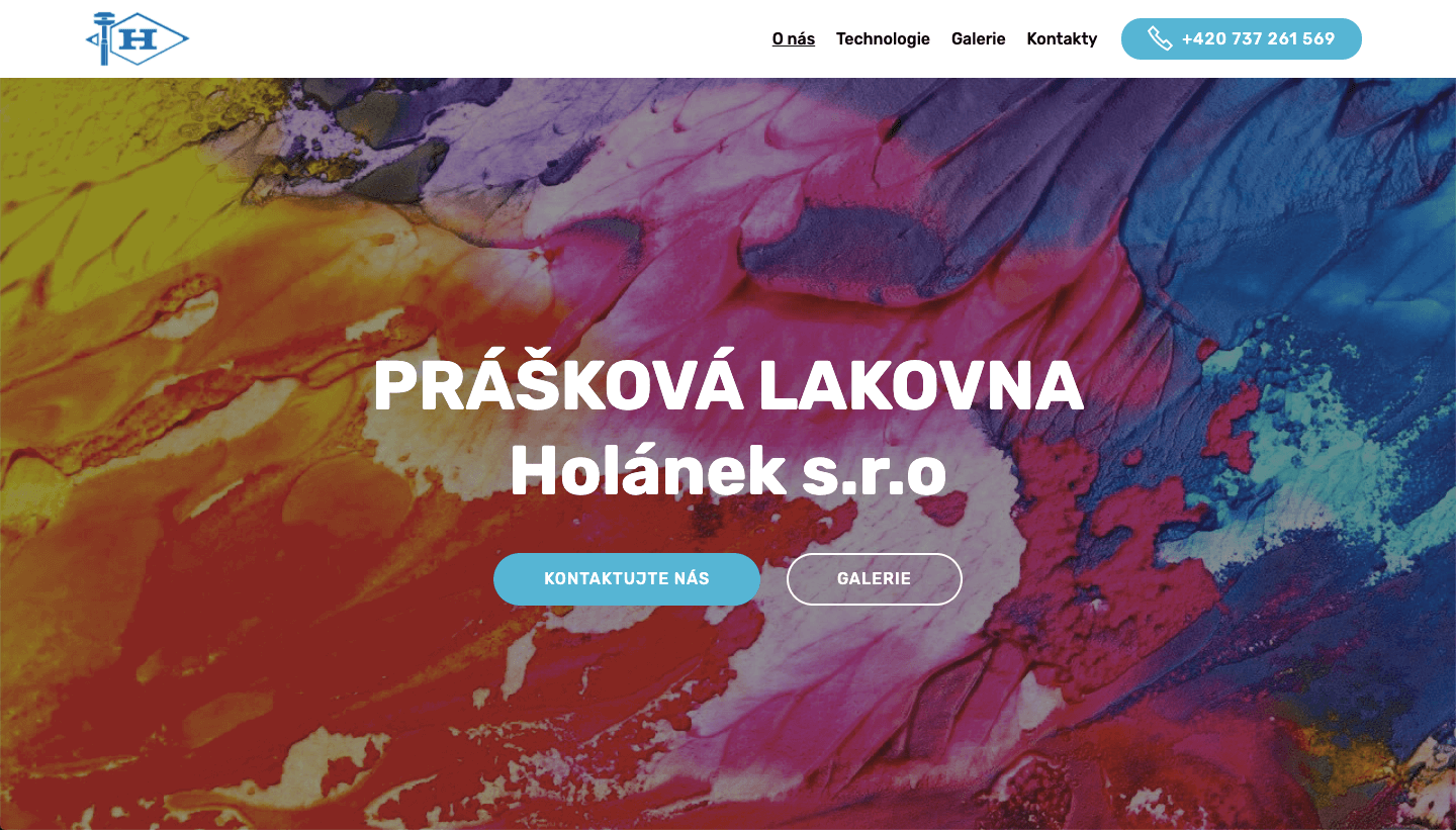 Lakovna Holánek - webové stránky